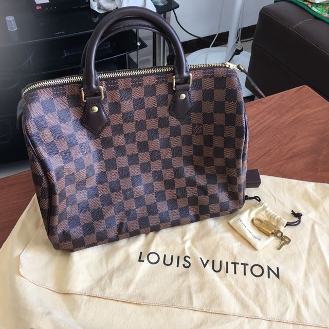 LV Dust bag for Speedy 30, Luxury, Bags & Wallets on Carousell