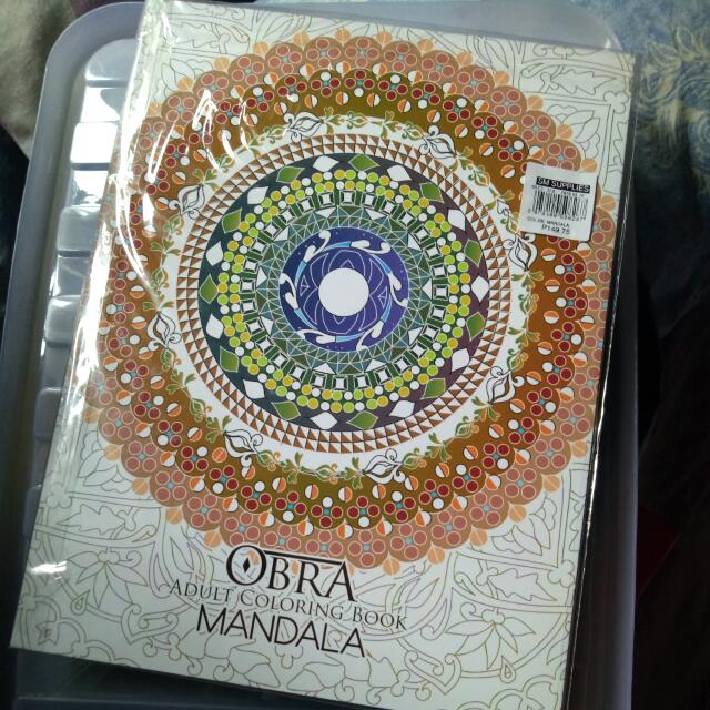 obra mandala adult coloring book