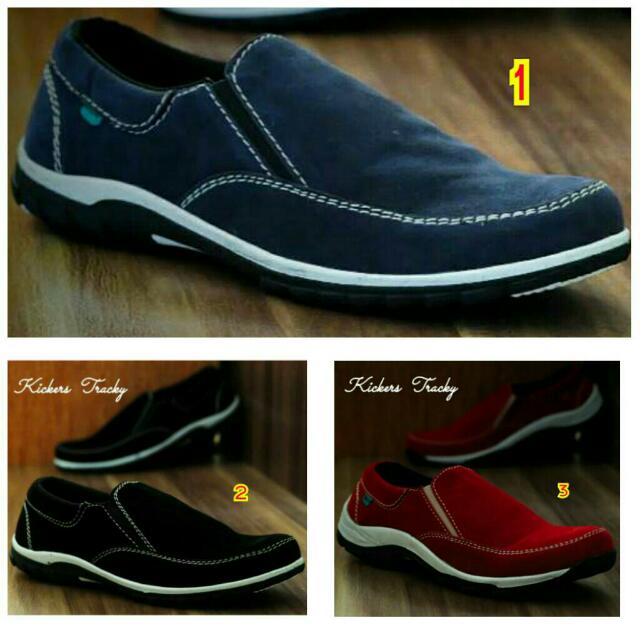 Sepatu Kickers Casual Slop Slip On Pria Terbaru 2017 Murah Trend