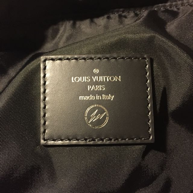 Cloth satchel Louis Vuitton x Fragment Black in Cloth - 33599995