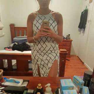 Black And White Maxi Dress