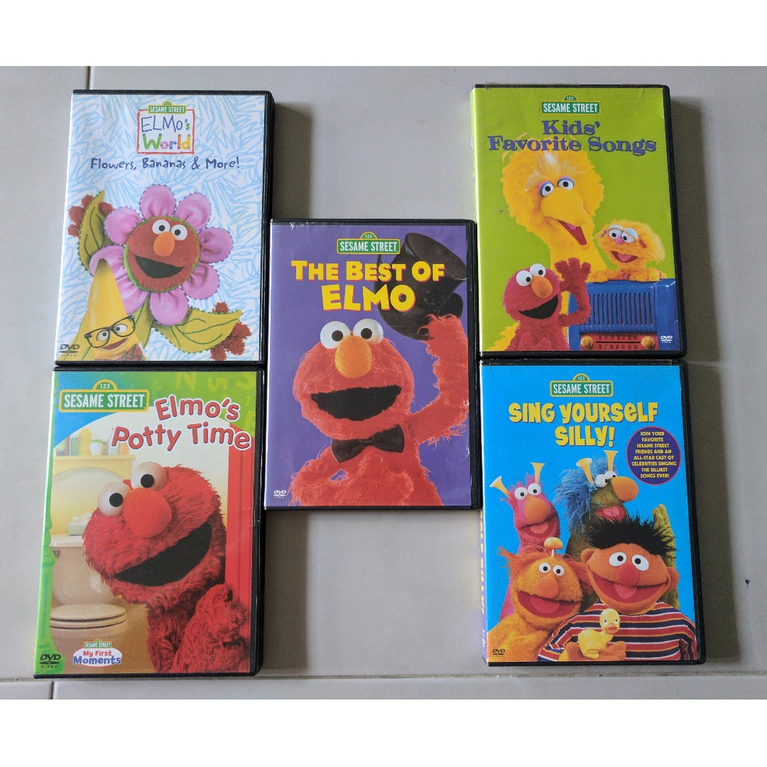 Assorted Elmo and Sesame Street DVDs (5 pcs), Babies & Kids, Babies ...