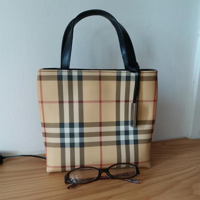 Authentic Burberry Hand Carry Bag 