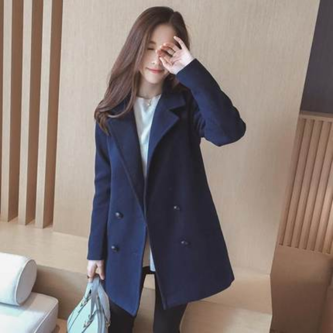 coat korea  fashion  blazer luaran outer dress jaket baju 