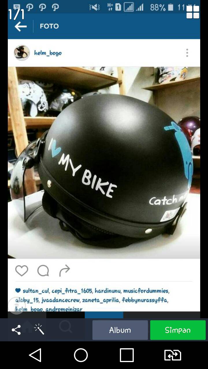 Gambar Helm Bogo Flat Stiker | Fullstiker