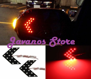 Led Sein Spion Mobil Tanda Panah Merah 14 Smd Led Aksesoris Mobil Di Carousell