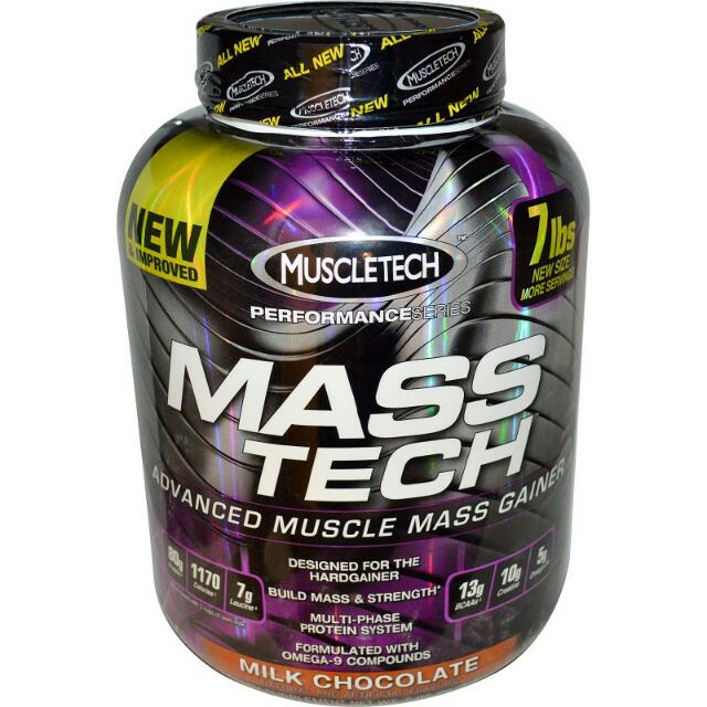 Muscletech, MassTech, Advanced Muscle Mass Gainer, Milk Chocolate, 7.