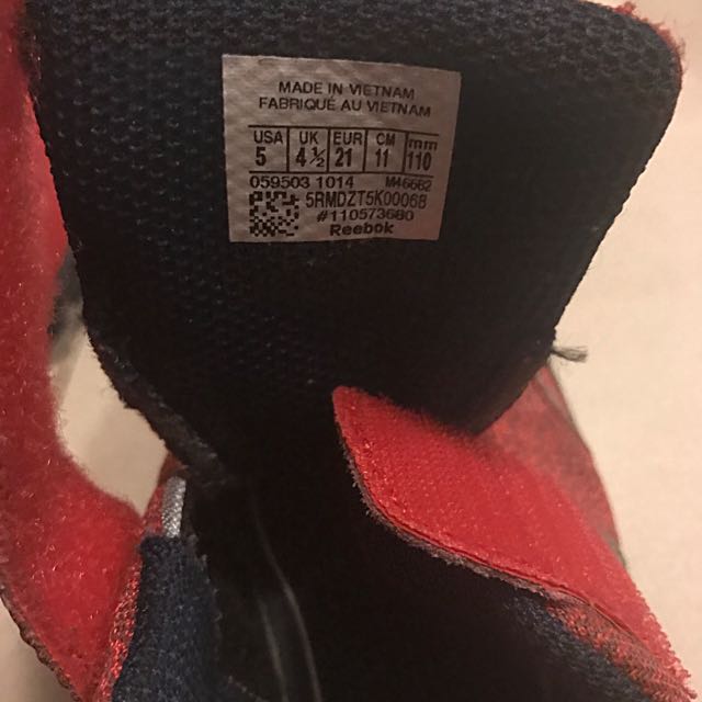 Reebok peek n fit outlet