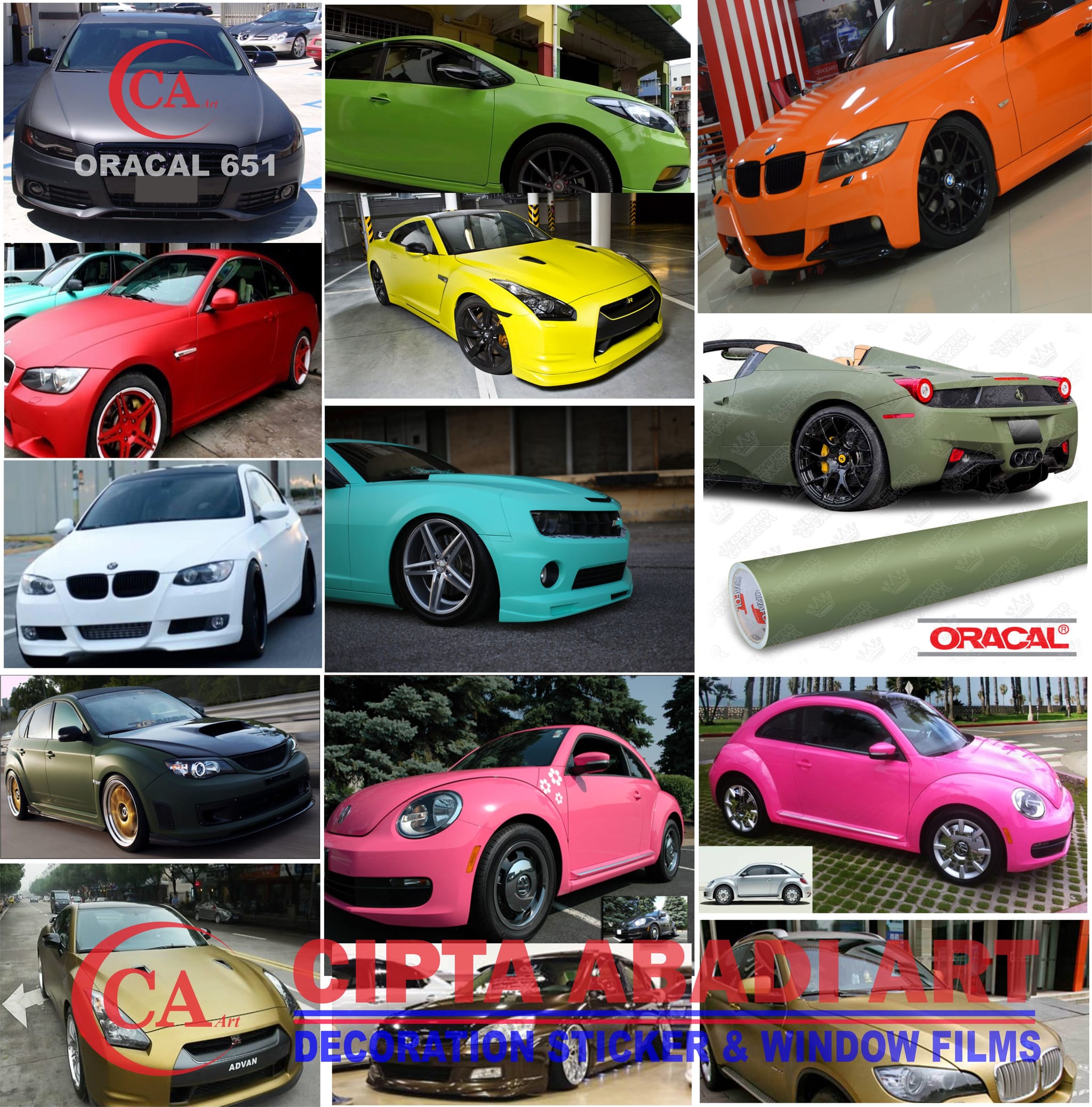 Stiker Warna Sticker Oracal 651 Matt Doft Auto Accessories On