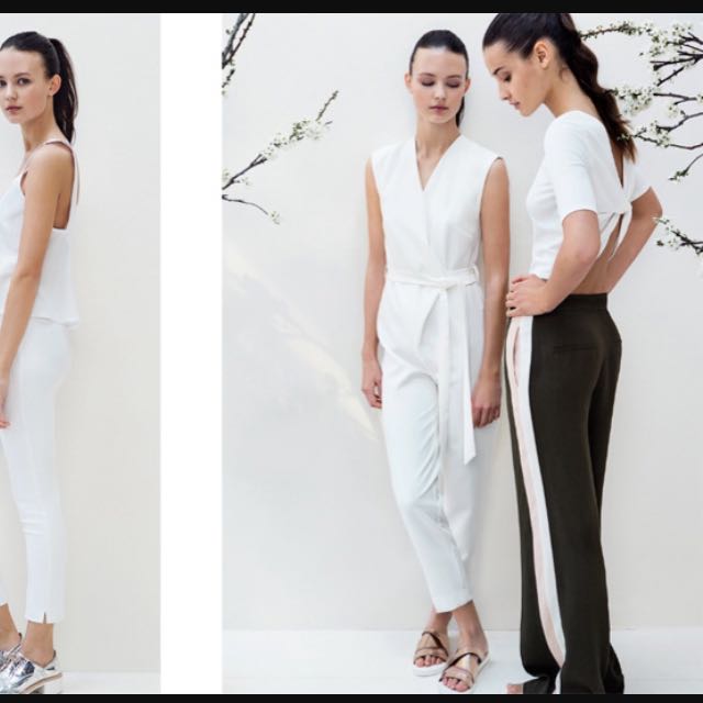 white tie jumpsuit