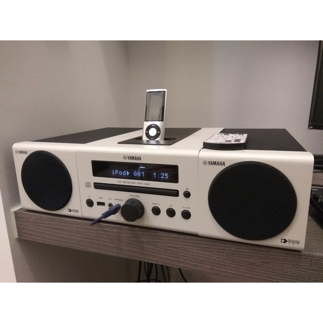 YAMAHA CRX040 HIFI SYSTEM W/ IPOD DOCK, Electronics, Audio on Carousell