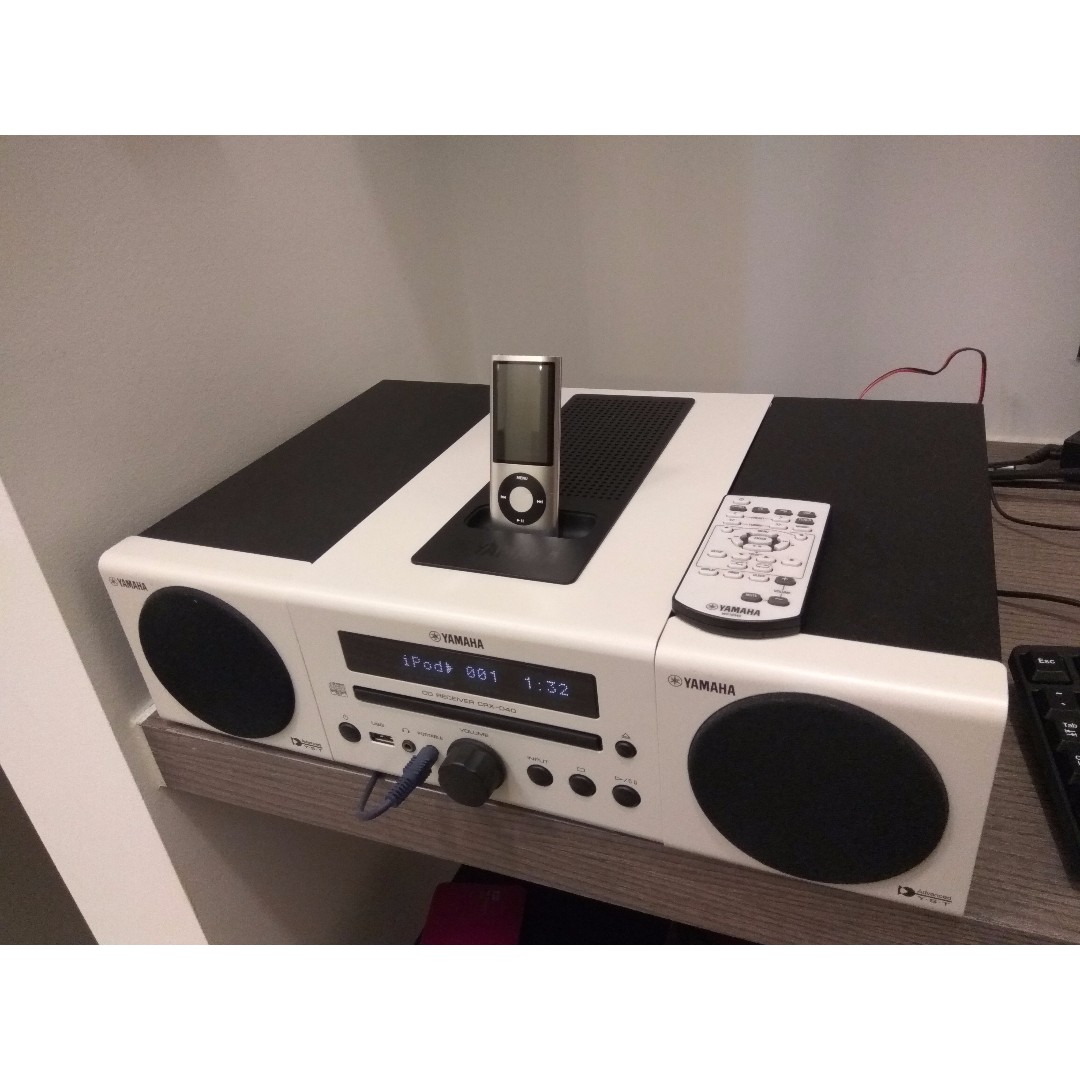 YAMAHA CRX-040 HIFI SYSTEM W/ IPOD DOCK, Audio, Other Audio Equipment ...