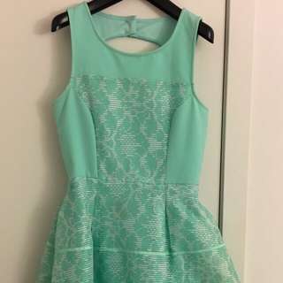 Cute Green/teal Dress Sz Small Perfect For Weddings