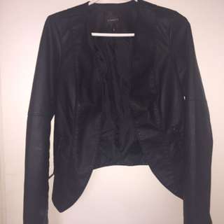 Dynamite Black Faux Leather Jacket