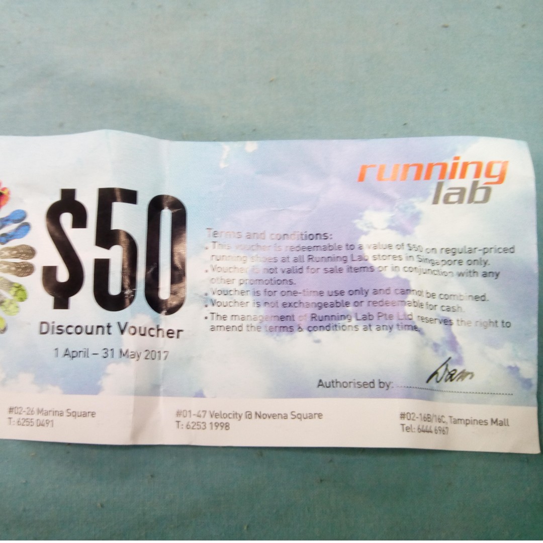 Running lab top $50 voucher