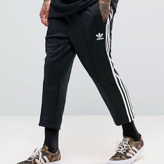 Adidas Originals SST Relax Crop Pants, Men's Fashion, Clothes on Carousell