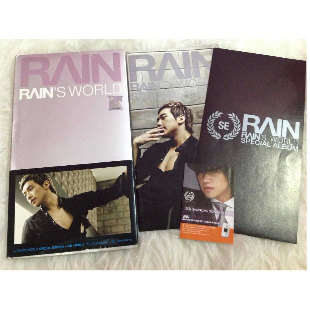 BI RAIN (RAIN'S WORLD SPECIAL EDITION) CD+DVD, Hobbies & Toys, Music