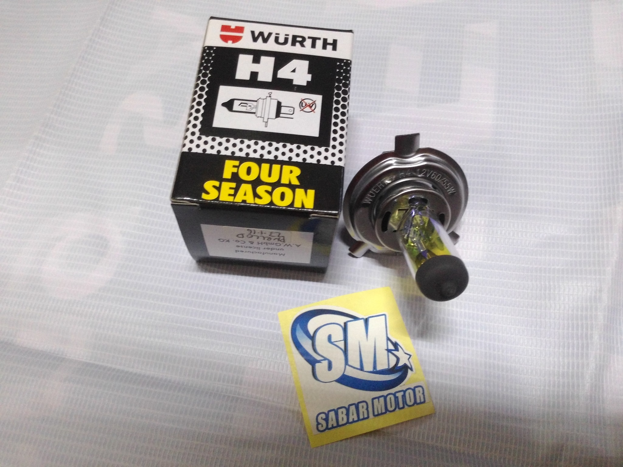 H4 Halogen Wurth 60 55w 12v All Season Kuning Aksesoris Mobil Di Carousell
