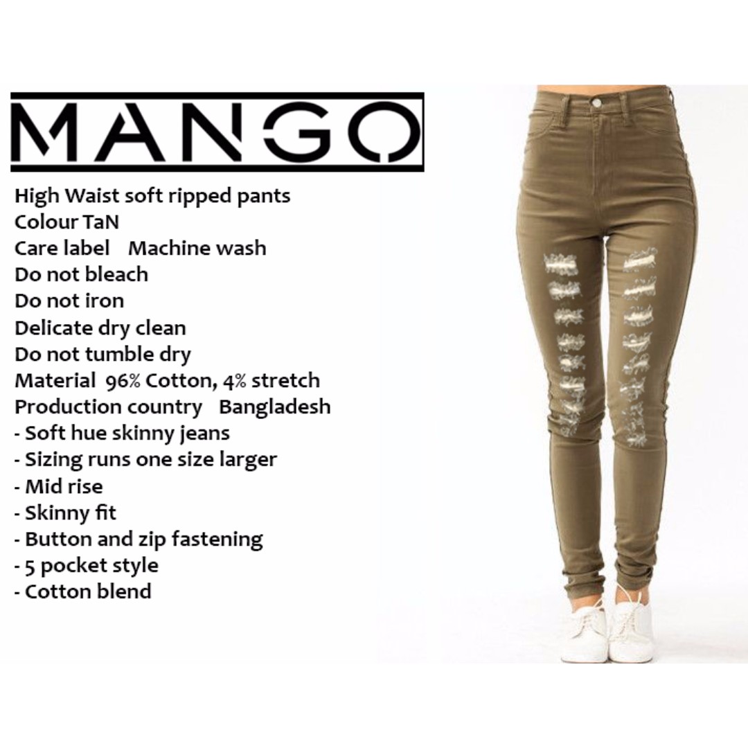 mango high rise skinny jeans