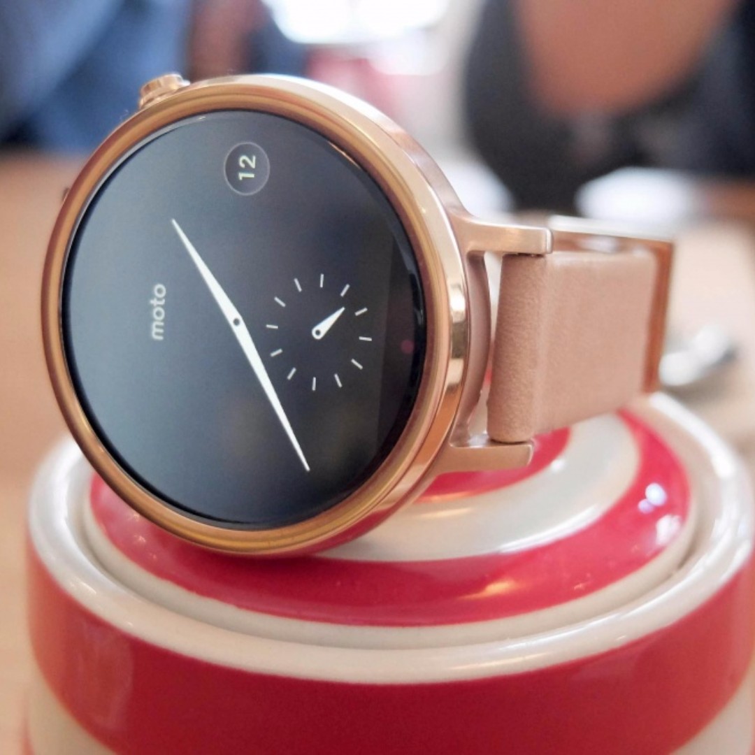 Moto 360 deals womens rose gold