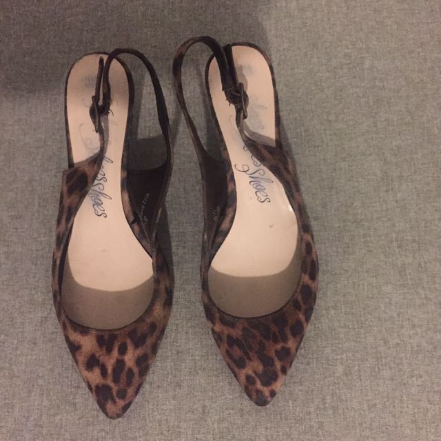 m&s leopard shoes