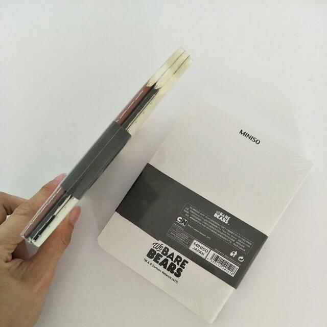 We Bare Bears Miniso Notebook, Books & Stationery, Stationery on Carousell