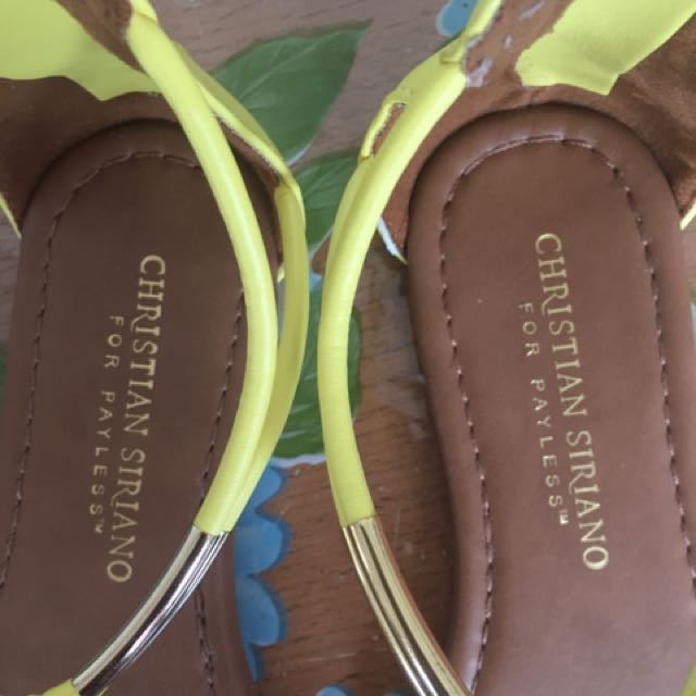 yellow sandals payless