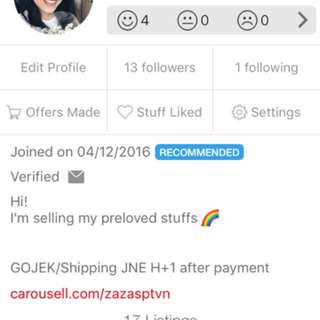 Yay Recommended seller 😄