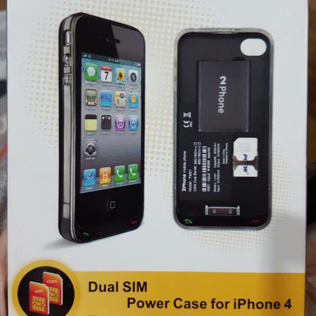 Dual SIM PowerBank & Case for iPhone 4/4S (Category: iPhone 12 Series) located in Mandaluyong City. Submitted by camila_bela (Listing ID 105223843, Image 3). Description: .