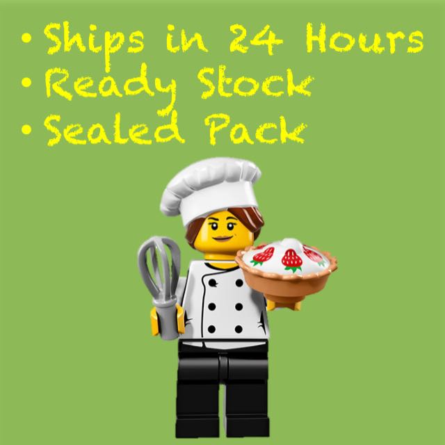 Lego Series 17 Gourmet Chef Baker Hobbies Toys Toys Games on Carousell