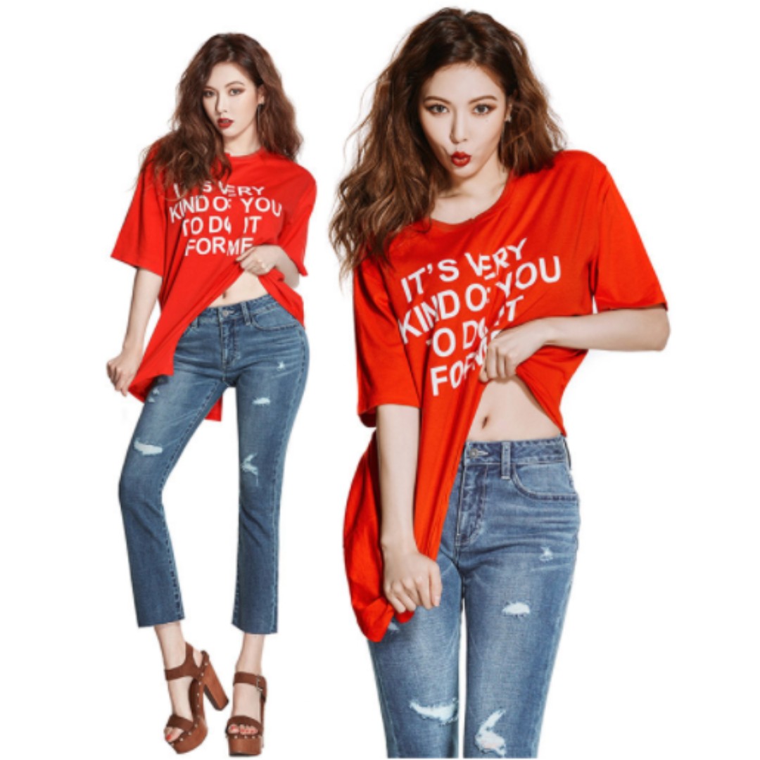 (Novelship Korea!) NEW! Hyuna Bootcut Denim Jeans (CLRIDE.N Brand