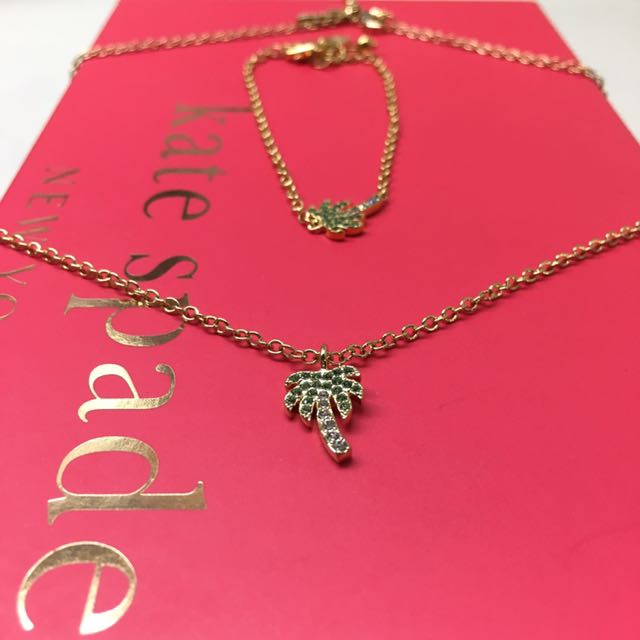 Kate spade palm tree necklace new arrivals