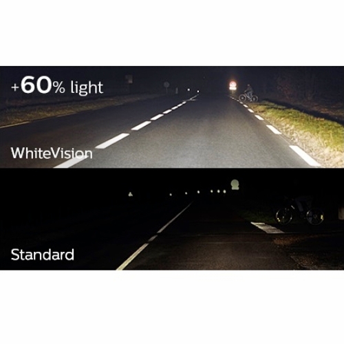 Philips White Vision H4 60 55 Watt Lampu Mobil Putih 4300k Terang Aksesoris Mobil Di Carousell
