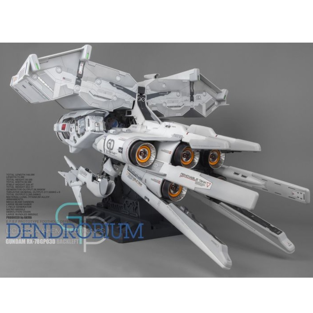 RX78 GP03 Gundam GP03 Dendrobium (HGUC) (Gundam Model Kits) BAN DAI