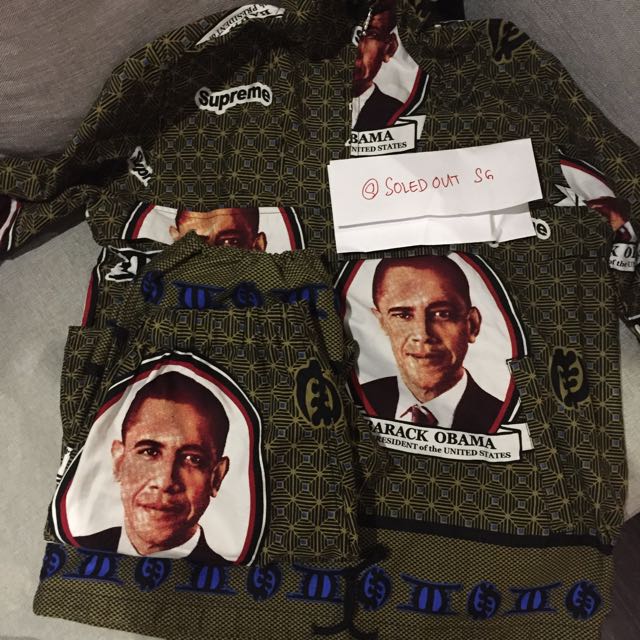 Supreme Obama Anorak & Pants, Men's Fashion, Tops & Sets, Hoodies