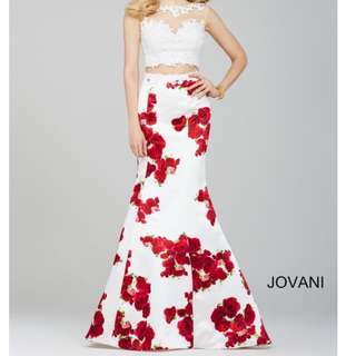 Designer Jovani 2 Piece Dress