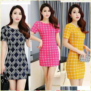 Women Fashion Short Sleeve Midi Dress