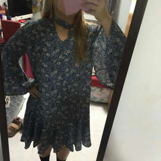 Plus Sized 5xl Korean Style Floral Dress