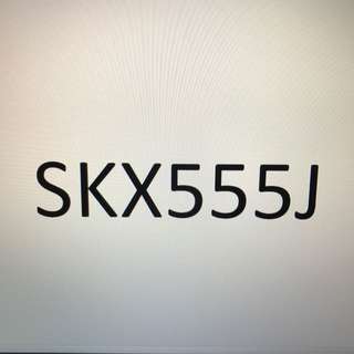 Number Plate(SKX555J)
