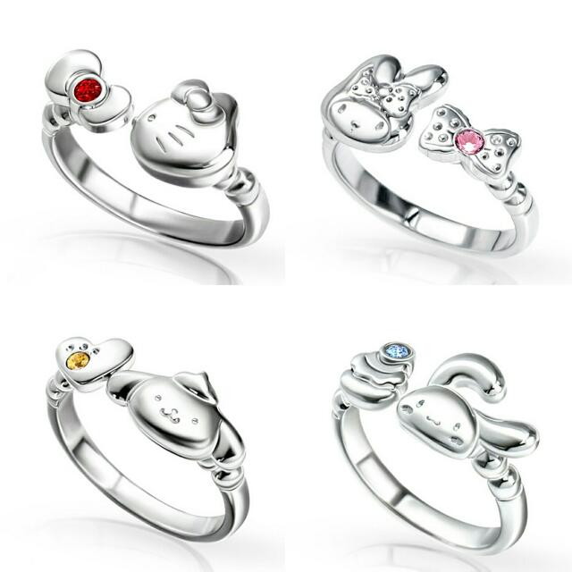 925 Silver Sanrio Character Ring Hello Kitty My Melody Pompompurin Or Cinnamorroll Bulletin Board Preorders On Carousell