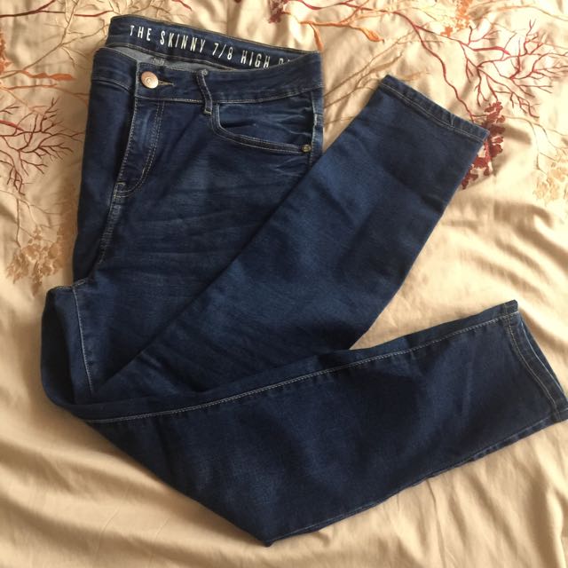 Cotton On Skinny 7 8 High Rise Jeans Women S Fashion Clothes Bottoms On Carousell