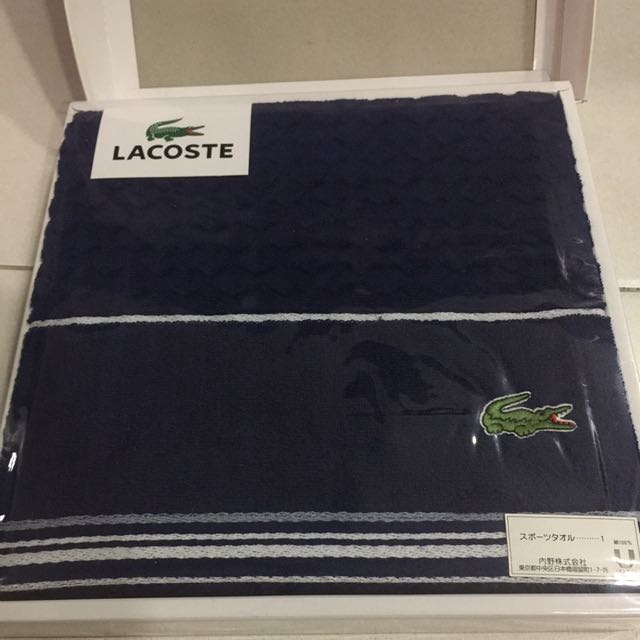 Lacoste Sports Towel Men s Fashion Activewear on Carousell