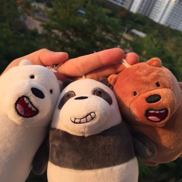 [PO] Authentic We Bare Bears Miniso Keychain, Bulletin Board, Preorders on Carousell