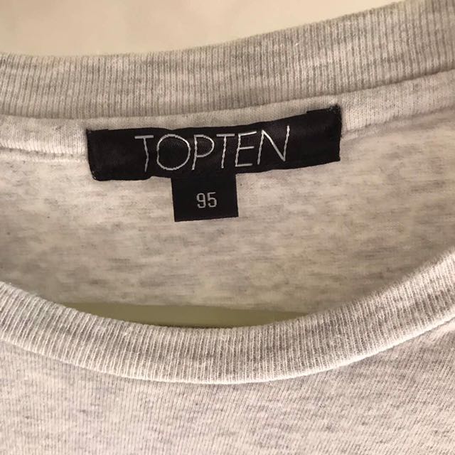 TOPTEN t shirt Brand korea, Fesyen Pria 