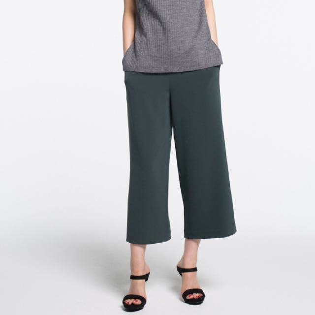 wide leg tapered pants