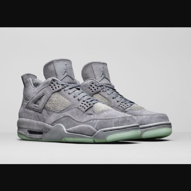 Nike air jordan iv retro shop 4 x kaws cool grey