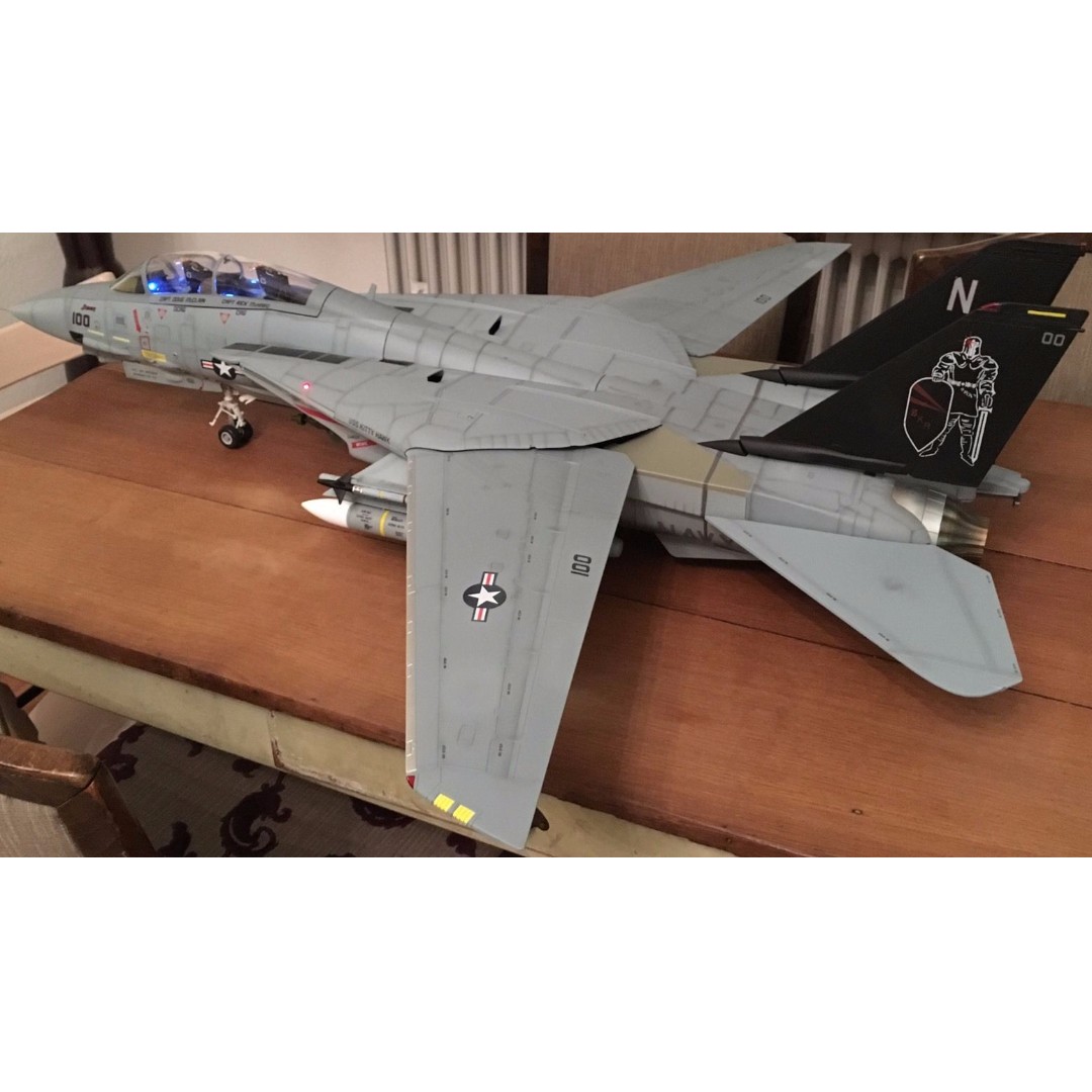 SOLD OUT 1/18 JSI BBI Elite Force Merit Aircraft F14 Black Knights