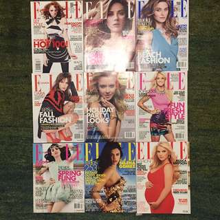 9 "Elle" Fashion Magazines From The 2000s