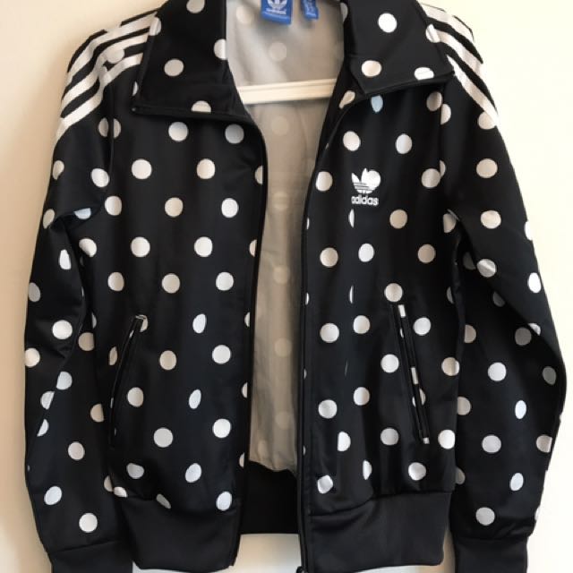 Adidas polka dot track jacket store