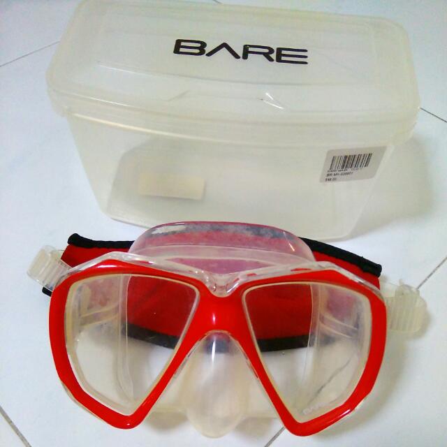 BARE Dive Mask, Sports Equipment, Sports & Games, Water Sports on Carousell